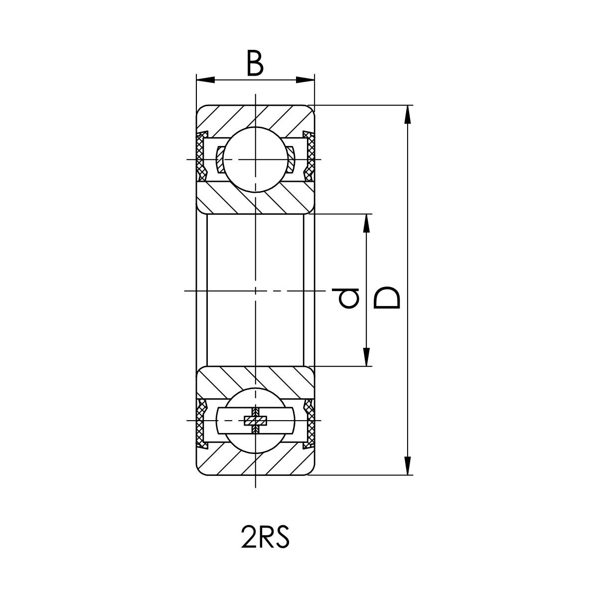 FAG 608-2RS-C3